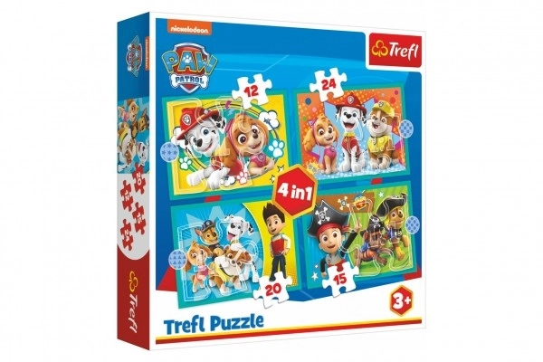 Puzzle 4w1 La Spassosa Squadra di Paw Patrol