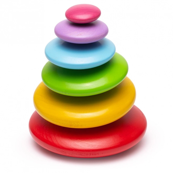 Gioco di equilibrio con ciottoli colorati Bigjigs