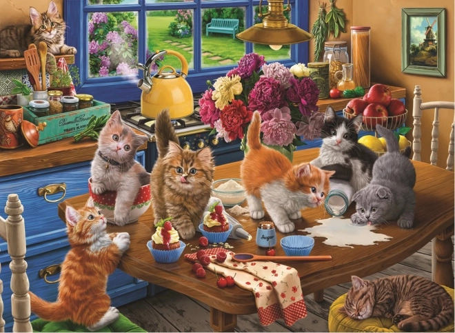 Puzzle Gattini In Cucina 1000 Pezzi