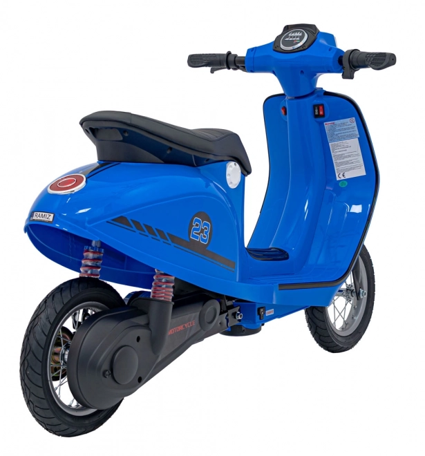 Scooter retrò blu