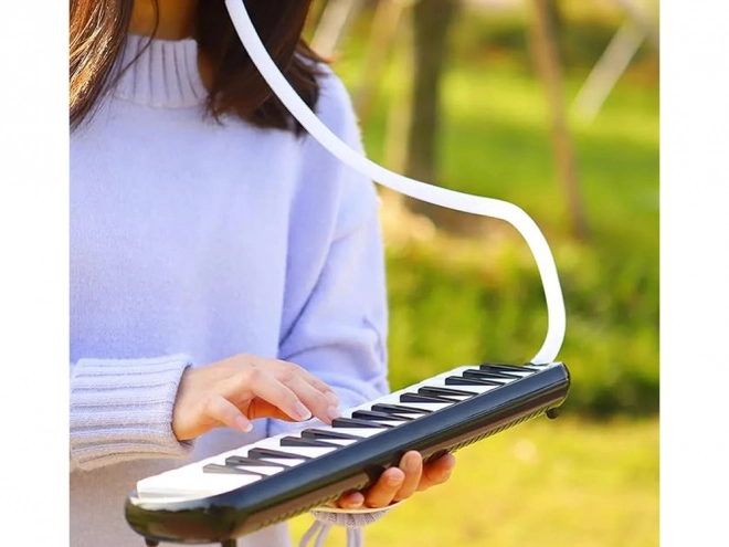 Melodica musicale con custodia e due bocchini