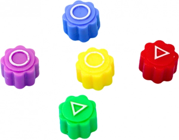 Gioco Gonggi con dadi dalla serie Squid Game con supporto triangolare