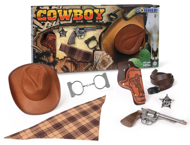 Set cowboy con cappello Gonher