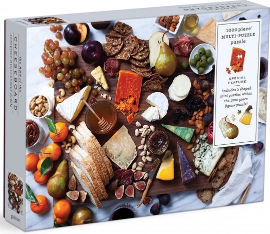 galison puzzle tagliere di degustazione di formaggi 1000 pezzi