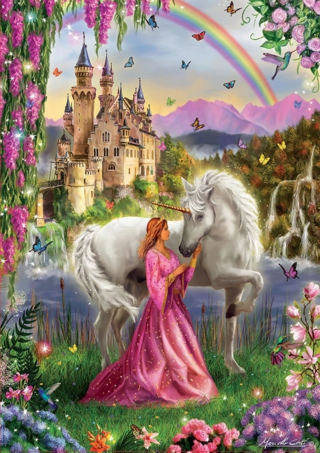 Puzzle fata e unicorno 500 pezzi