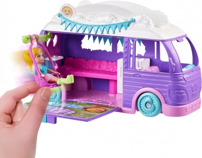 Polly Pocket Van per Glamping con Bambola