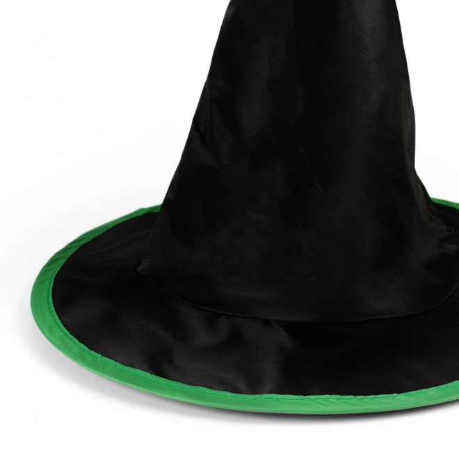 Cappello da bambino streghetta nero-verde per Halloween