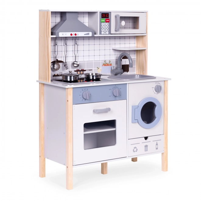 Cucina in legno per bambini ECOTOYS con suoni e luci LED