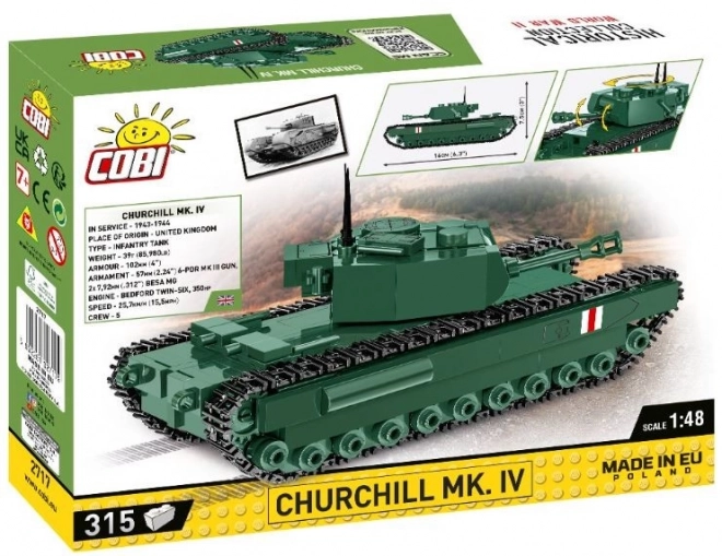 Modello di carro armato Churchill Mk IV della seconda guerra mondiale