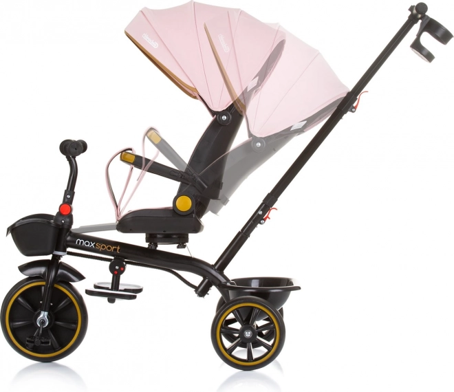 Triciclo con Cappottina Max Sport 2 in 1 Flamingo di Chipolino