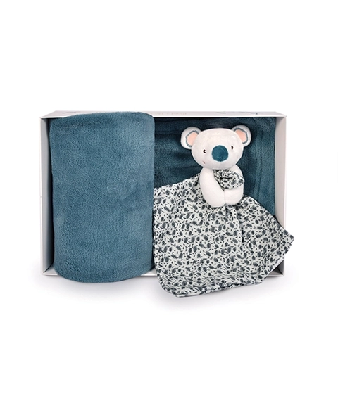 Set regalo Koala Yoca: plaid e doudou