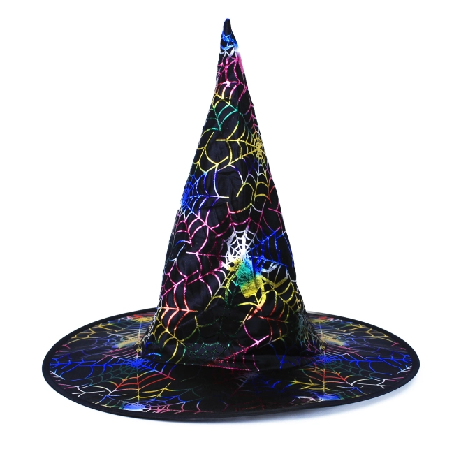 Design vistoso con ragnatele arcobaleno