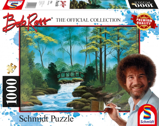 Puzzle Bob Ross: Ponte solitario 1000 pezzi