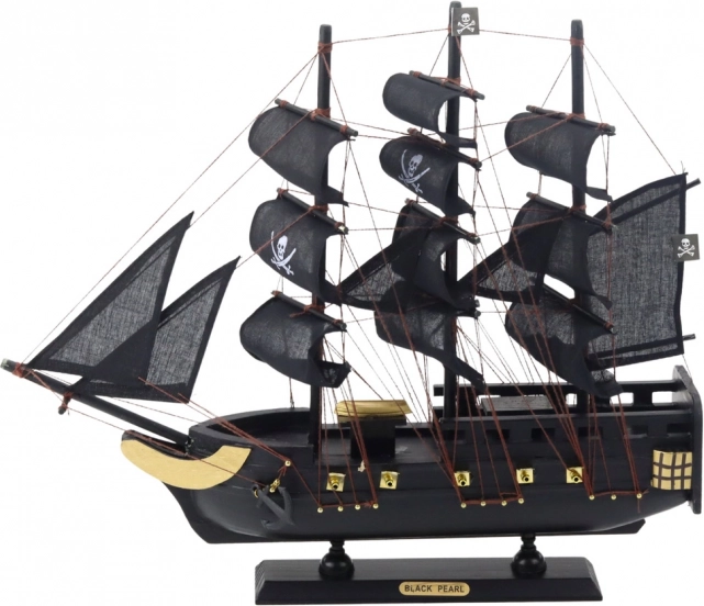 Modello decorativo della nave pirata Perla Nera 40x35cm