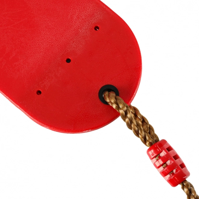 Altalena da giardino per bambini piatta e resistente rossa