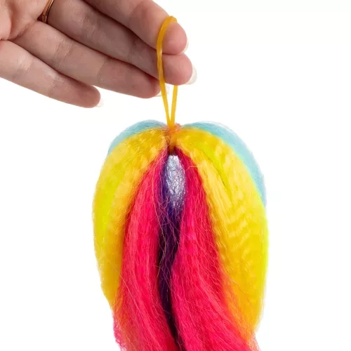 Treccine arcobaleno in capelli sintetici