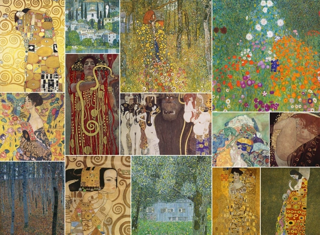 Puzzle collage di immagini Gustav Klimt