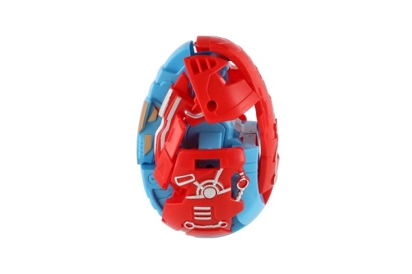 Uovo di dinosauro robot pieghevole in plastica 11cm in vari colori