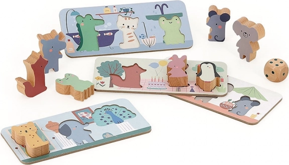 Set di giochi con animali per i più piccoli 4 in 1 Vilac