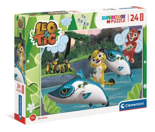 Puzzle Maxi Acqua Leo E Tig