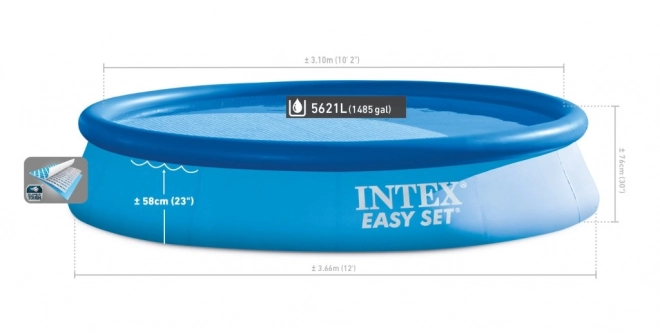 Piscina gonfiabile Easy Set rotonda con pompa Intex
