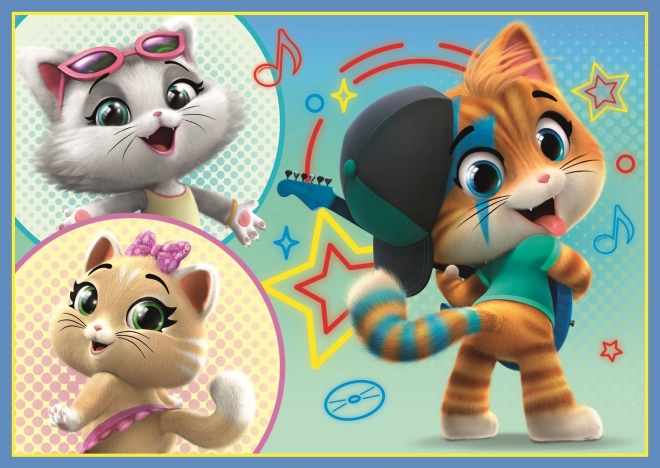 Puzzle TREFL: Squadra di gatti 4 in 1