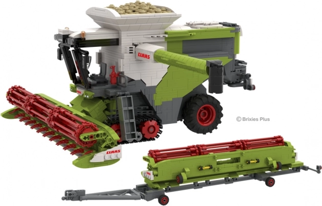 Costruzioni Brixies Plus Claas Lexion 8900 Terra Trac con rimorchio