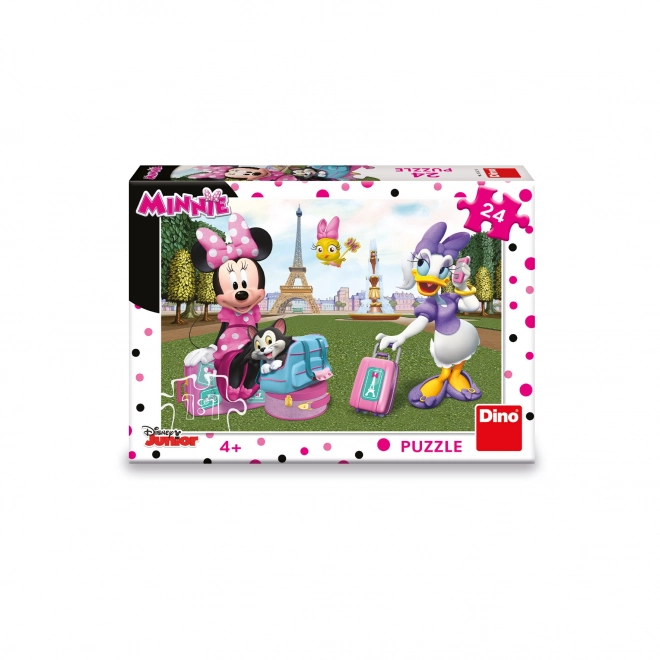 Puzzle DINO Minnie a Parigi 24 Pezzi