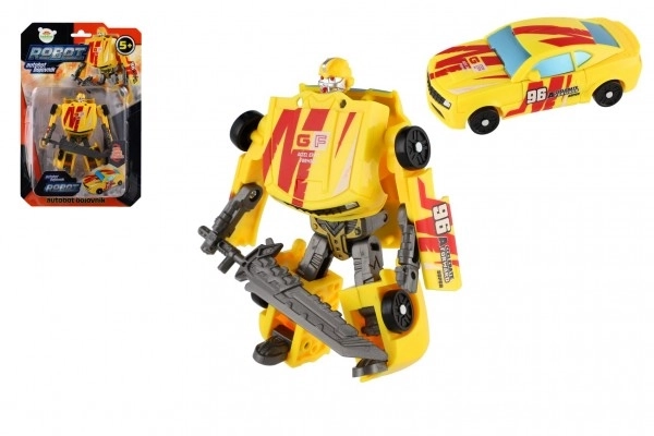 Trasformatore Auto Robot Giallo