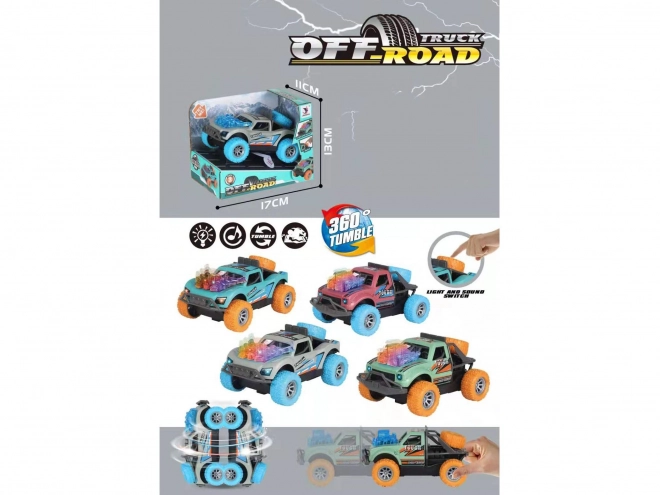 Auto fuoristrada a inerzia con effetti