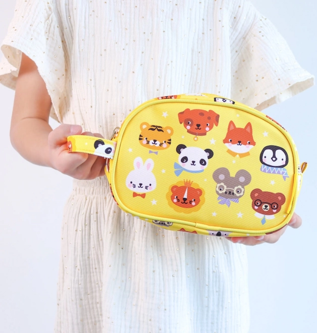 Beauty case con motivi di amici animali di A Little Lovely Company