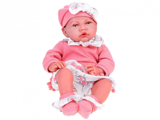 Bambola interattiva BOBAS bambina con set rosa