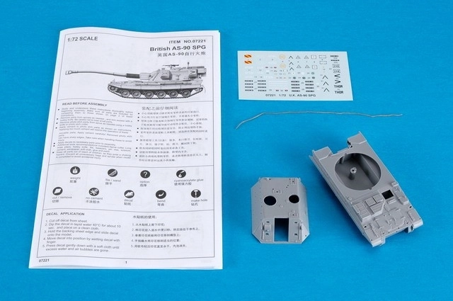 Modello di cannone semovente British AS-90