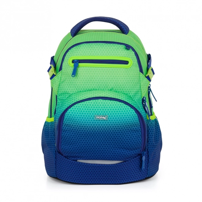 Zaino Scolastico OXY Ombre Blu-Verde