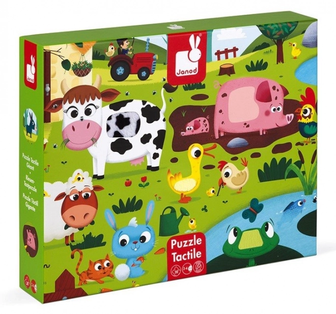 Puzzle tattile Animali della Fattoria 20 pezzi