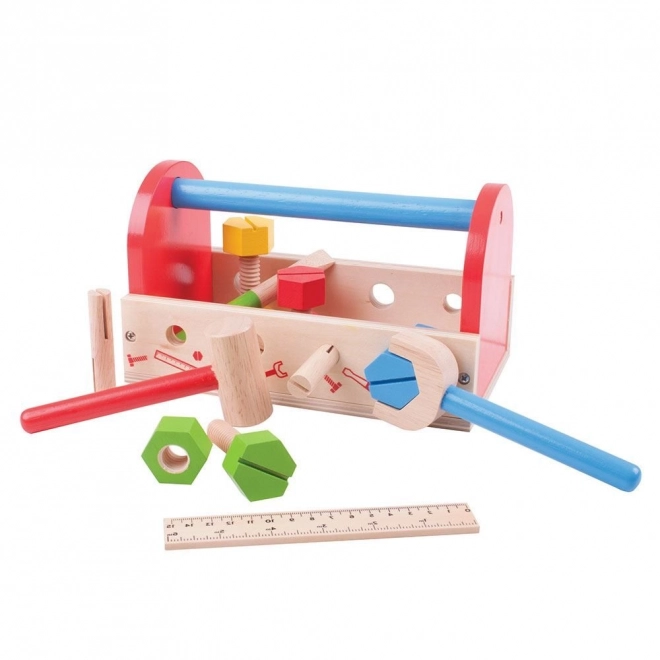 Cassetta degli attrezzi in legno Bigjigs Toys