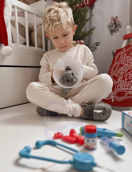 Set veterinario per bambini con gatto e borsa