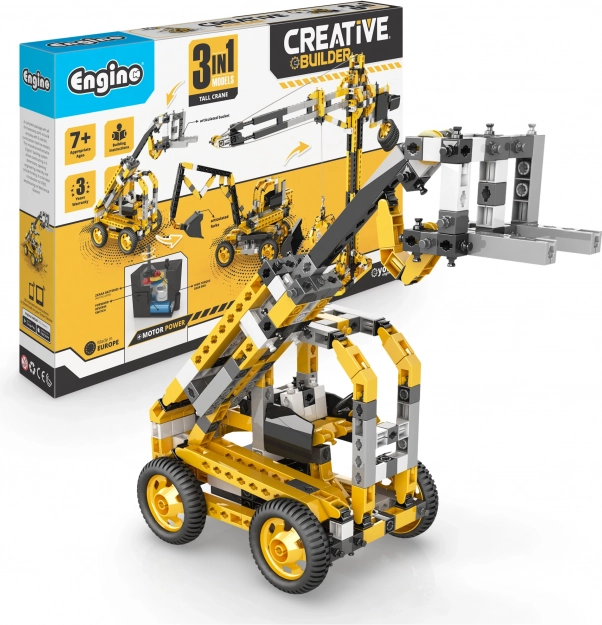 Engino set di costruzione Creative Builder – macchine edili (3 in 1)