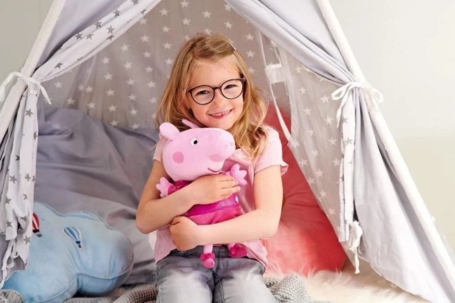 Peppa Pig peluche 2-in-1 con ninna nanna e luce