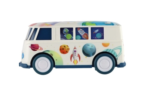 Autobus Spaziale a Frizione in Plastica 13cm