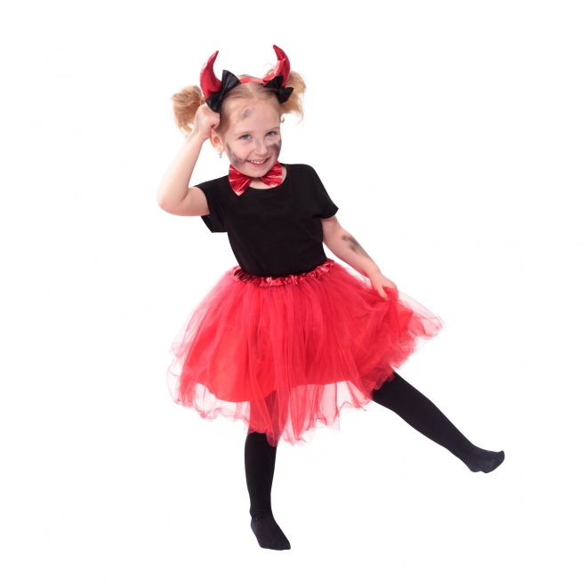 Costume Bambina con Gonna Tutu da Diavoletta