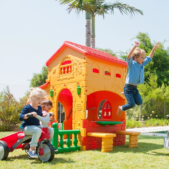 Casetta da giardino Super Villa con tavolo e sedie