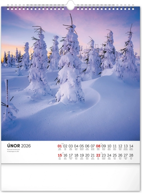 Calendario da parete Šumava 2026