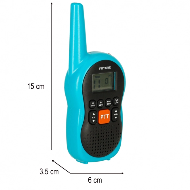 Walkie talkie per bambini con raggio d'azione di 3 km - set di 2 pezzi