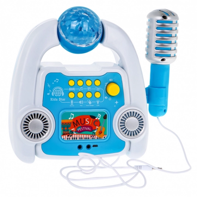 Set karaoke multifunzione per bambini 5+ con microfono e amplificatore, suoni e luci