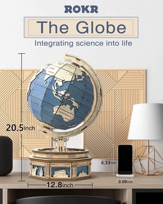 Puzzle Globe 3D in Legno ROKR