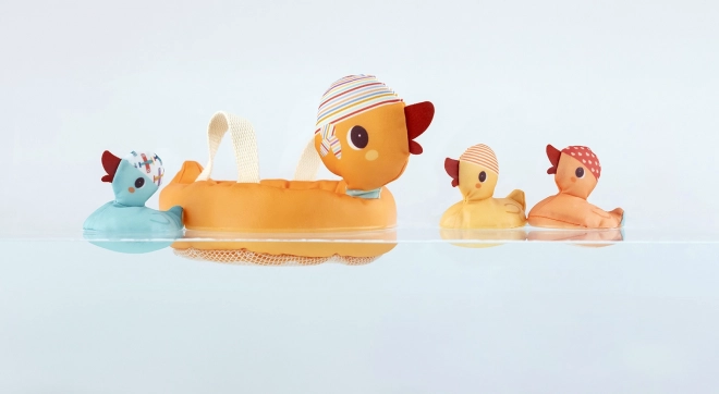 Giocattolo galleggiante da bagno Lilliputiens Famiglia di anatre