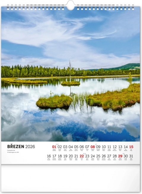 Calendario da parete Šumava 2026