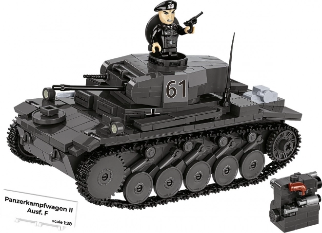 Set di costruzione Panzer II con 813 pezzi