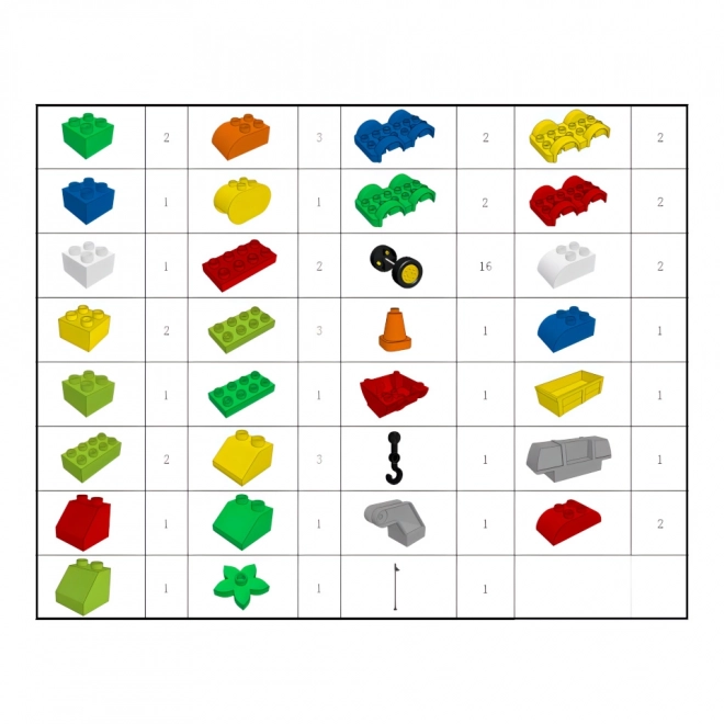 Costruzioni Junior Auto 62 Pezzi